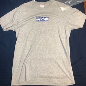 Supreme Bandana Box Logo Tee Heather Grey